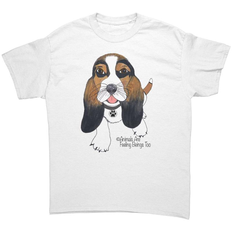 Dog Wagging Tail T-Shirt - BluSparkle