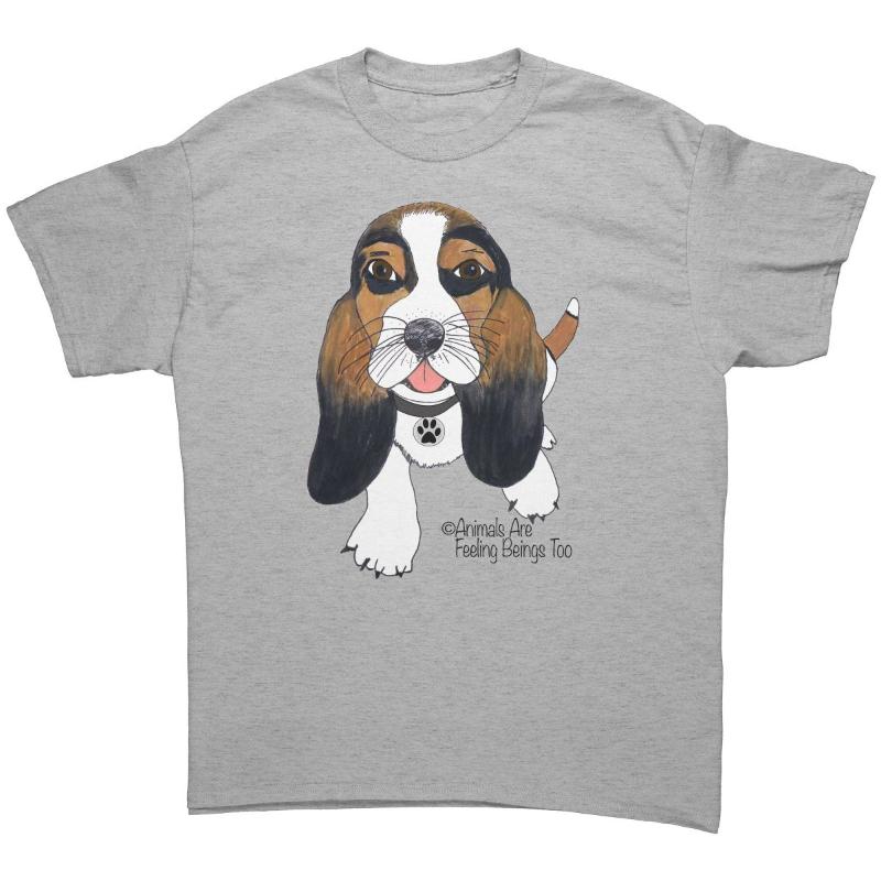 Dog Wagging Tail T-Shirt - BluSparkle