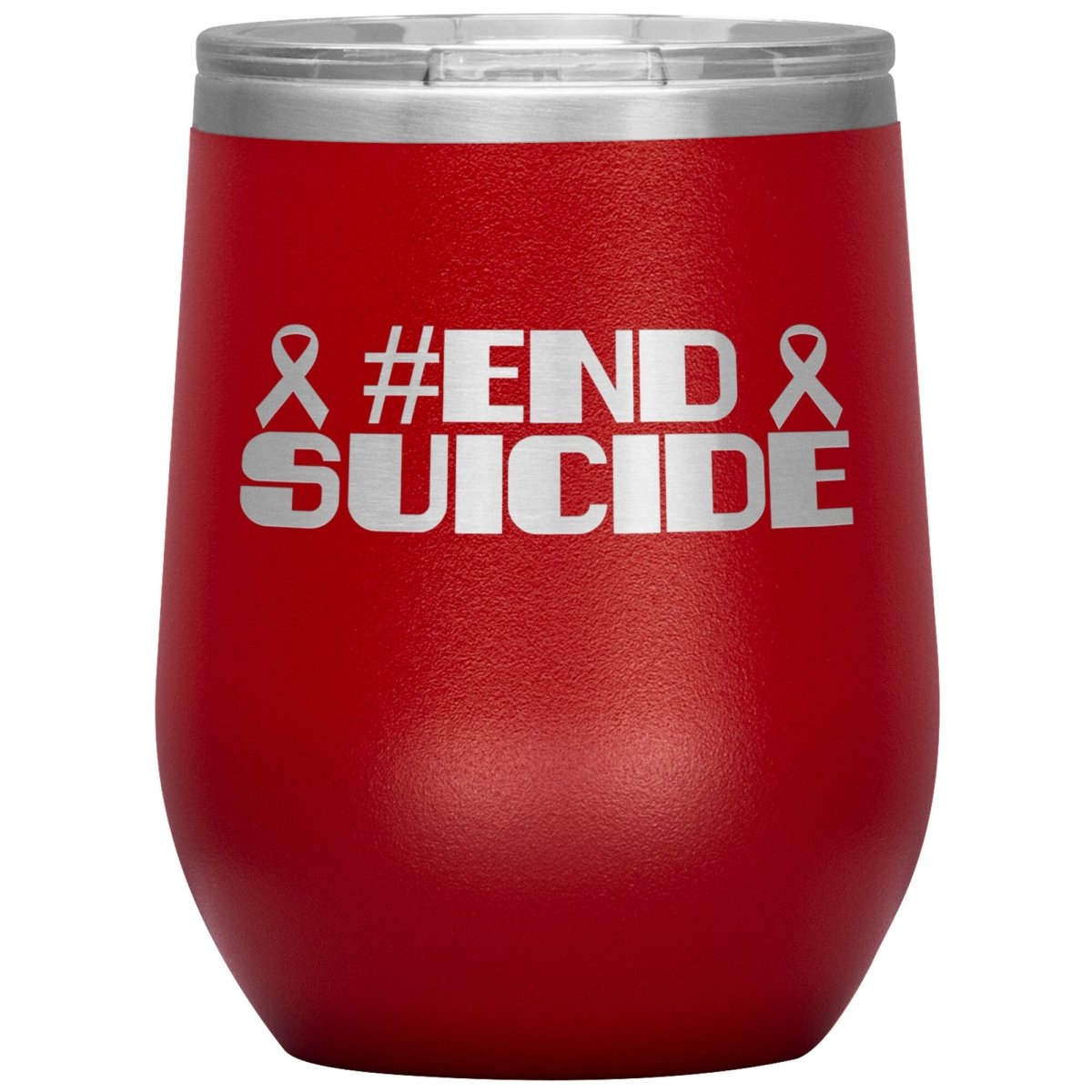 #End Suicide 12oz Wine Insulated Tumbler - BluSparkle