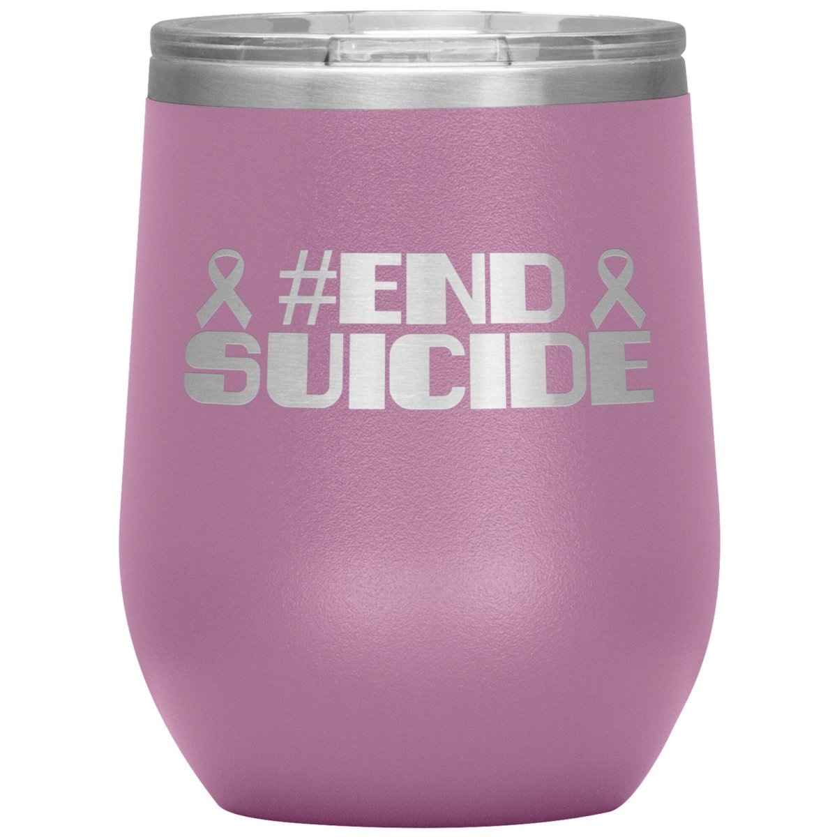 #End Suicide 12oz Wine Insulated Tumbler - BluSparkle