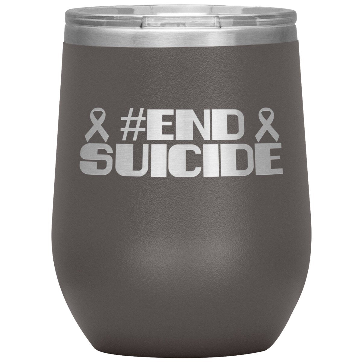 #End Suicide 12oz Wine Insulated Tumbler - BluSparkle