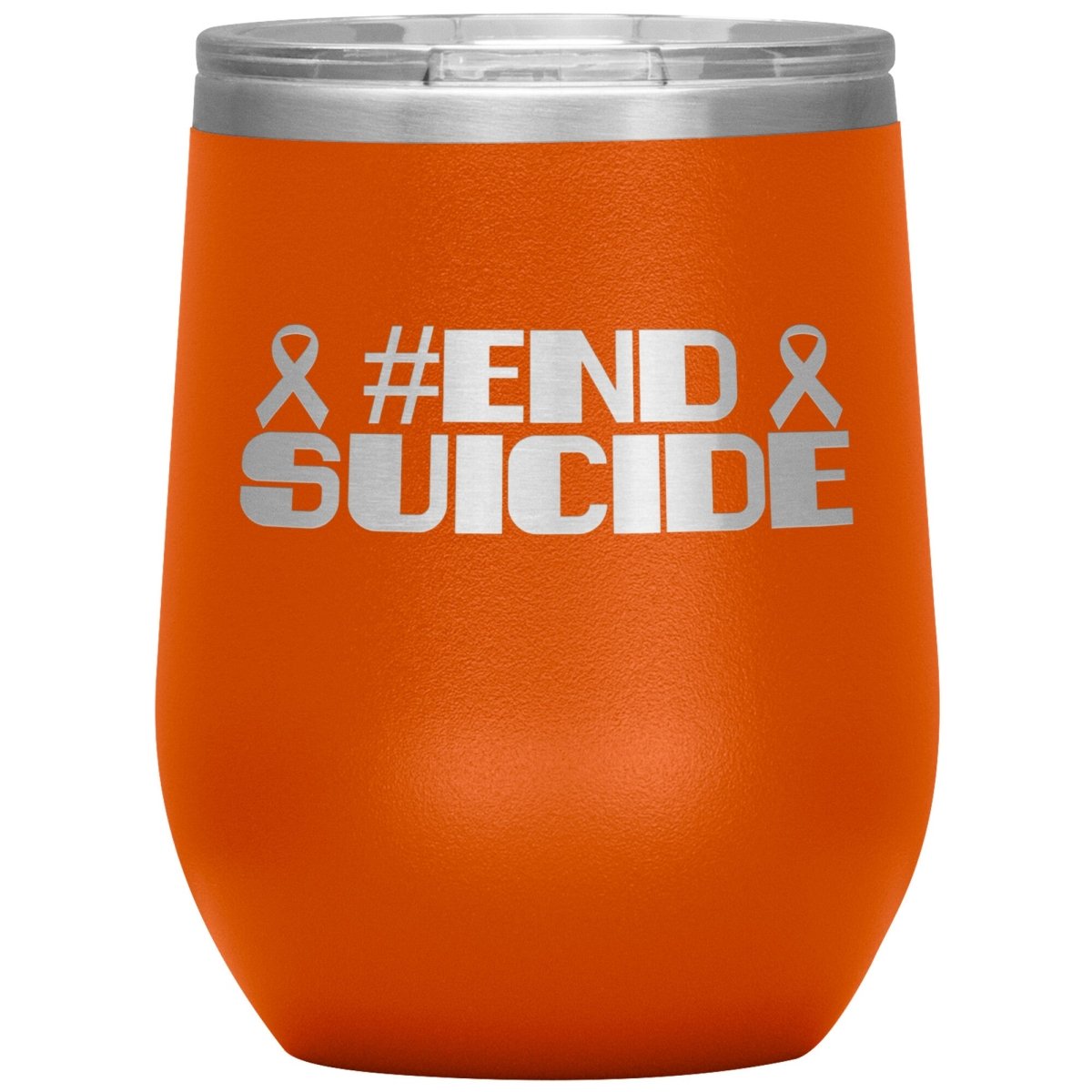 #End Suicide 12oz Wine Insulated Tumbler - BluSparkle