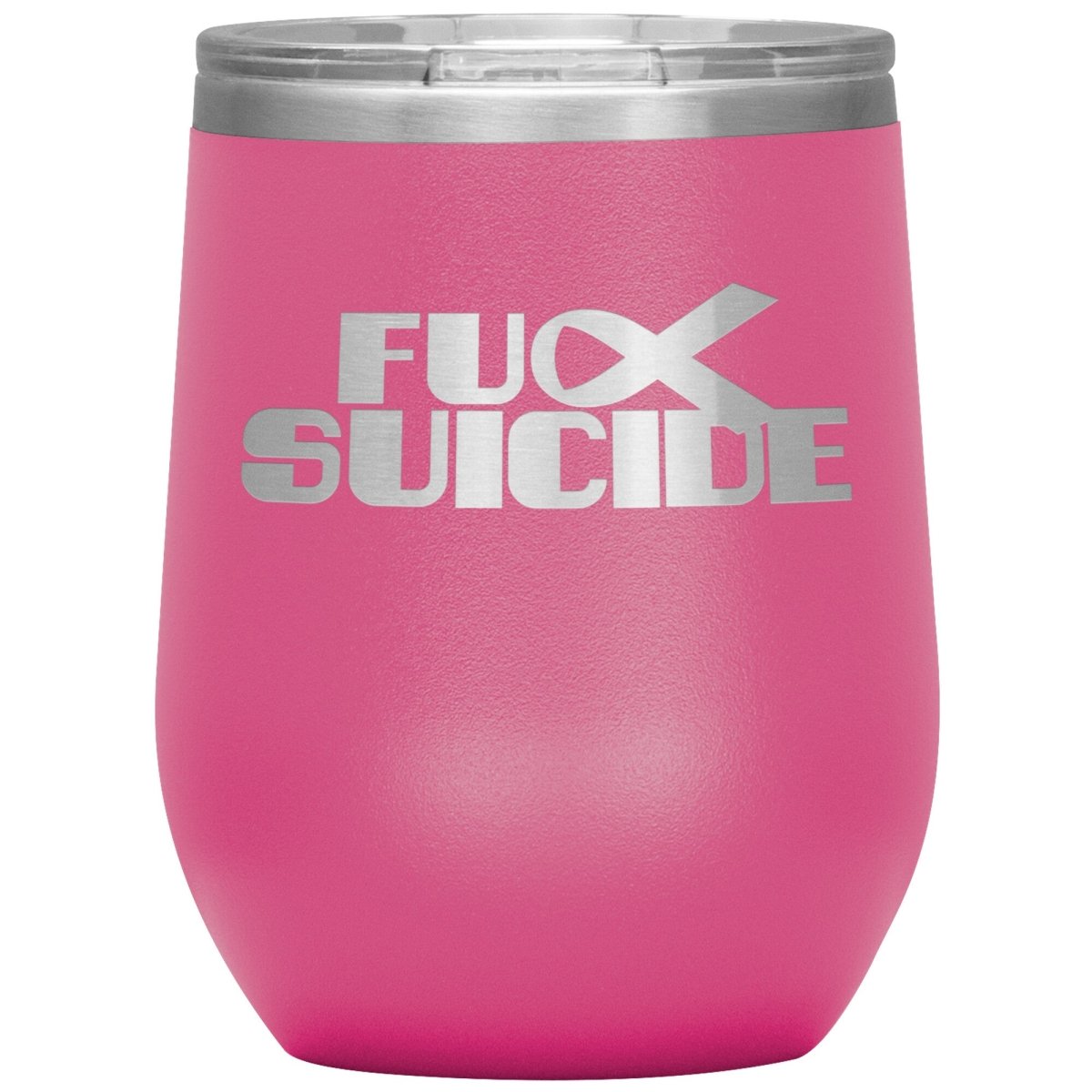 Fu** Suicide 12oz Wine Insulated Tumbler - BluSparkle