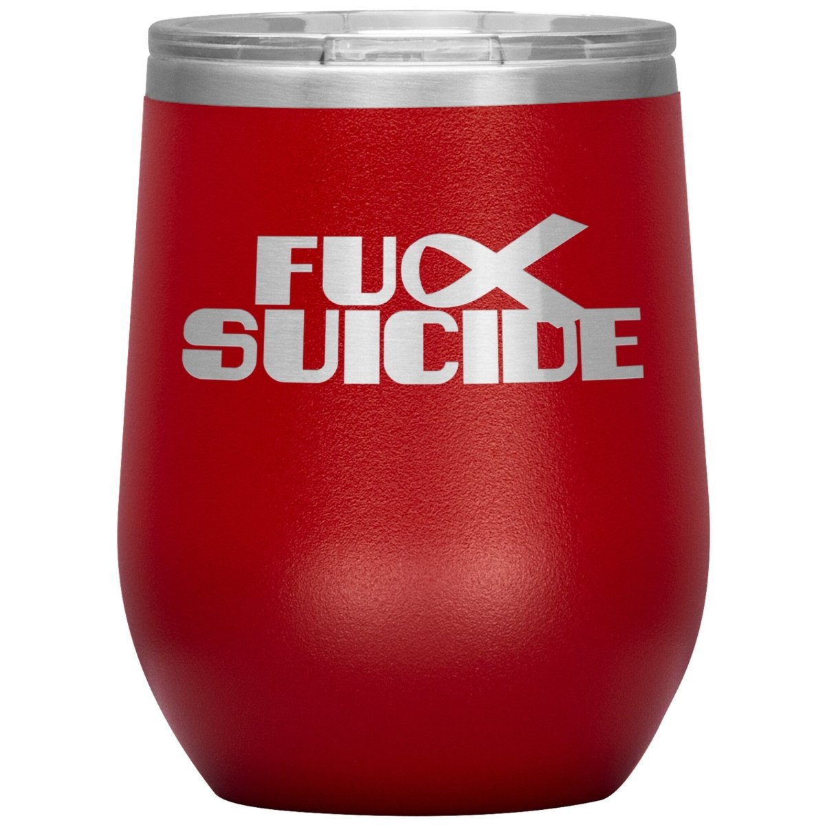 Fu** Suicide 12oz Wine Insulated Tumbler - BluSparkle