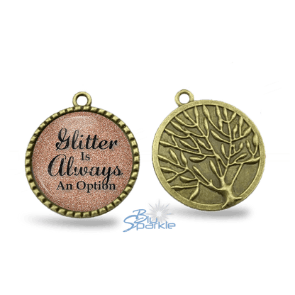 Glitter Is Always An Option - Round Pendants - BluSparkle