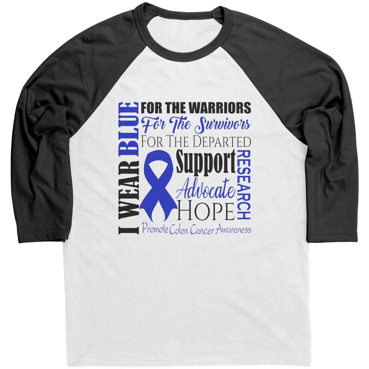 I Wear Blue for Colon Cancer Awareness T-Shirt, Hoodie, Tank - BluSparkle