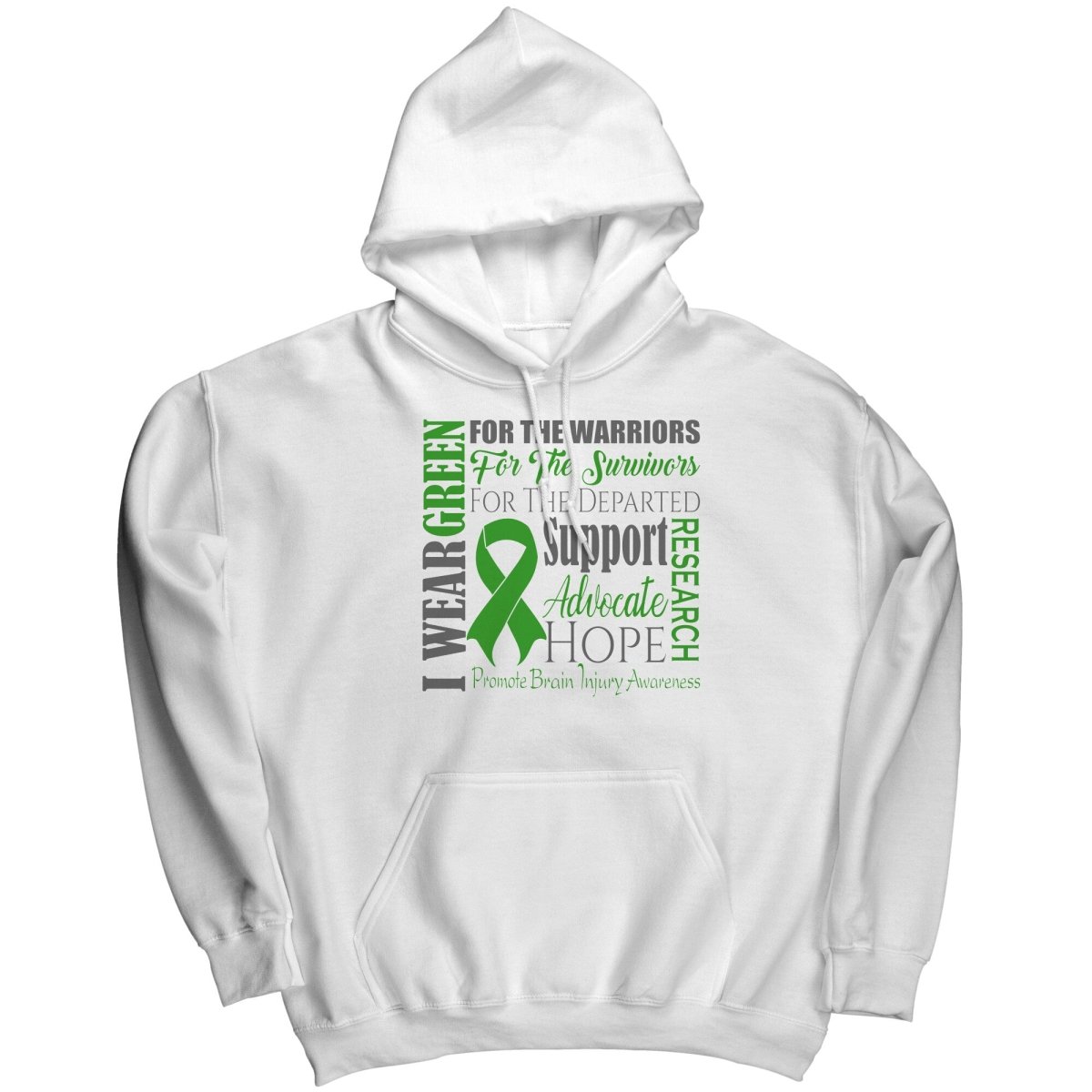 I Wear Green for Brain Injury Awareness T-Shirt, Hoodie, Tank - BluSparkle