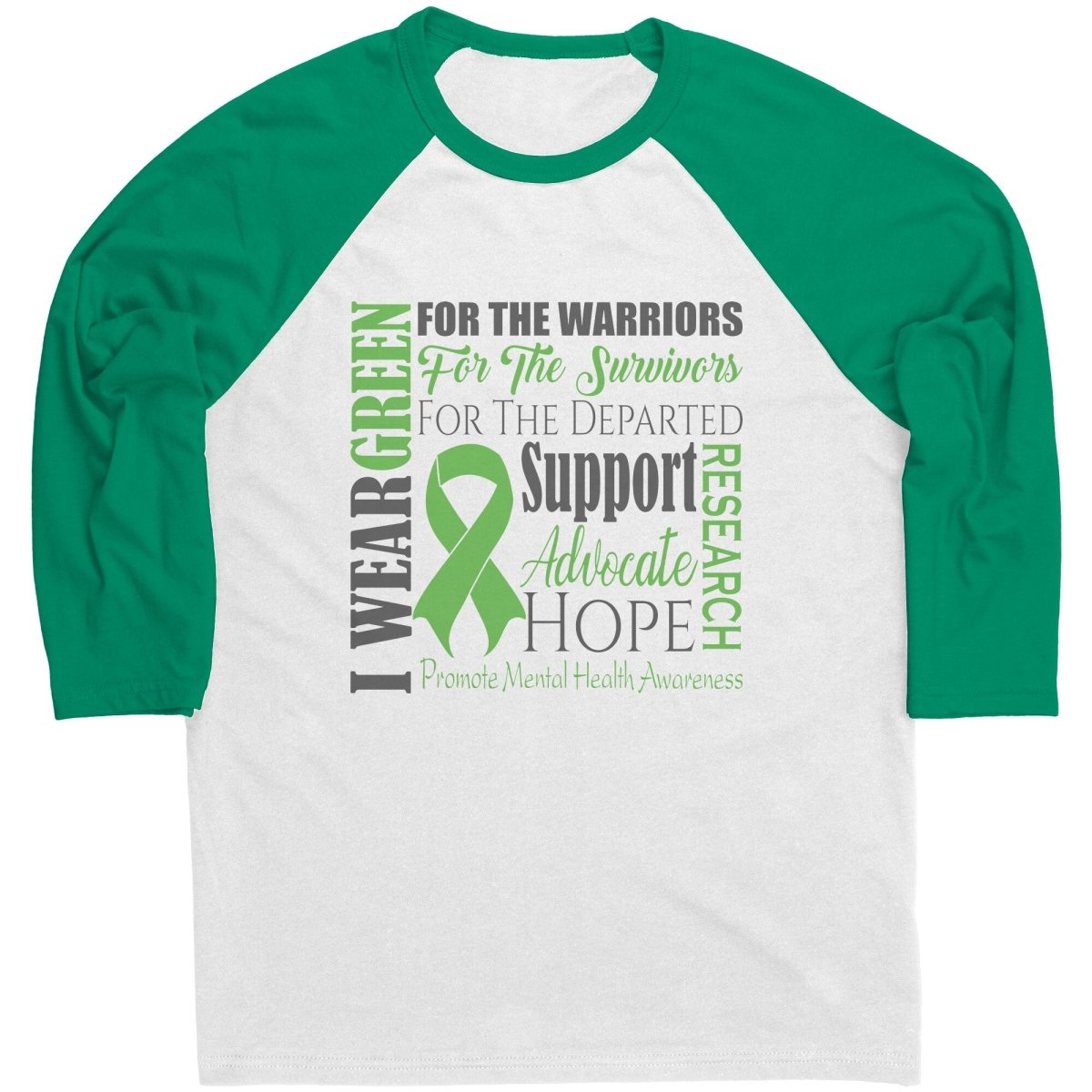 I Wear Green for Mental Health Awareness T-Shirt, Hoodie, Tank - BluSparkle