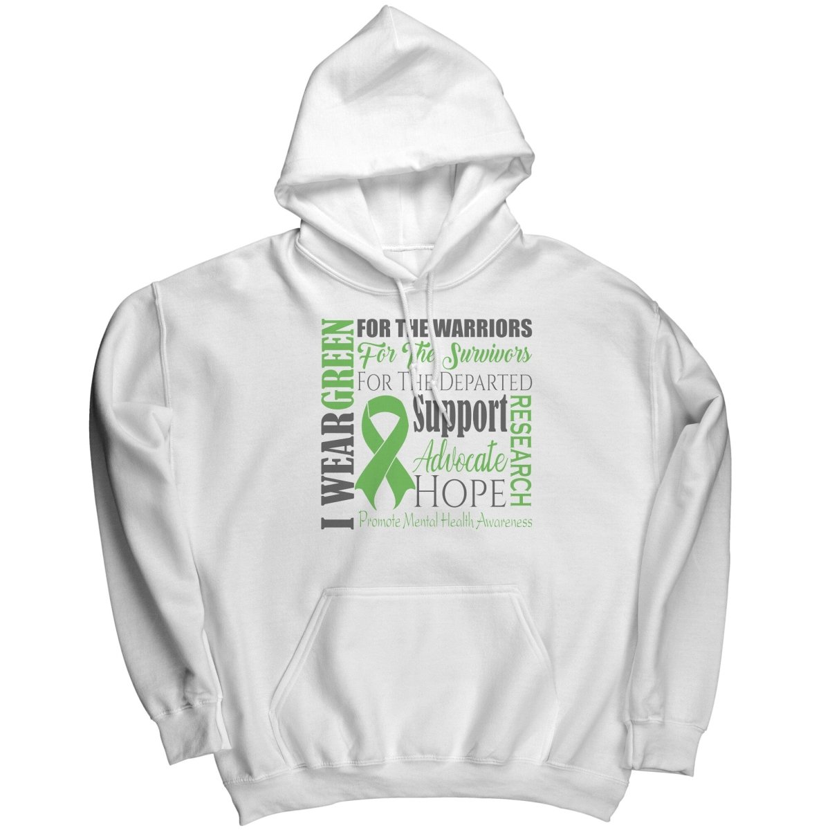 I Wear Green for Mental Health Awareness T-Shirt, Hoodie, Tank - BluSparkle