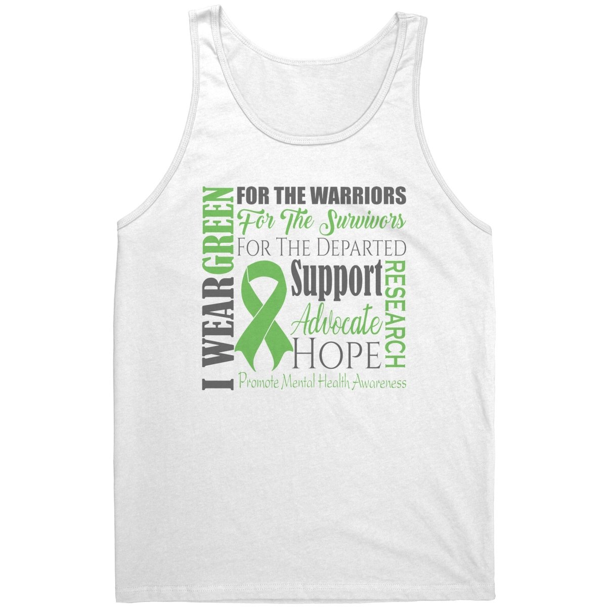 I Wear Green for Mental Health Awareness T-Shirt, Hoodie, Tank - BluSparkle