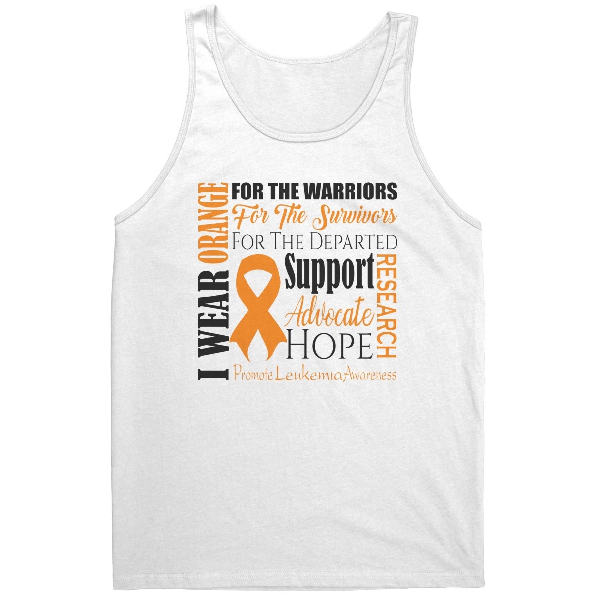 I Wear Orange for Leukemia Awareness T-Shirt, Hoodie, Tank - BluSparkle