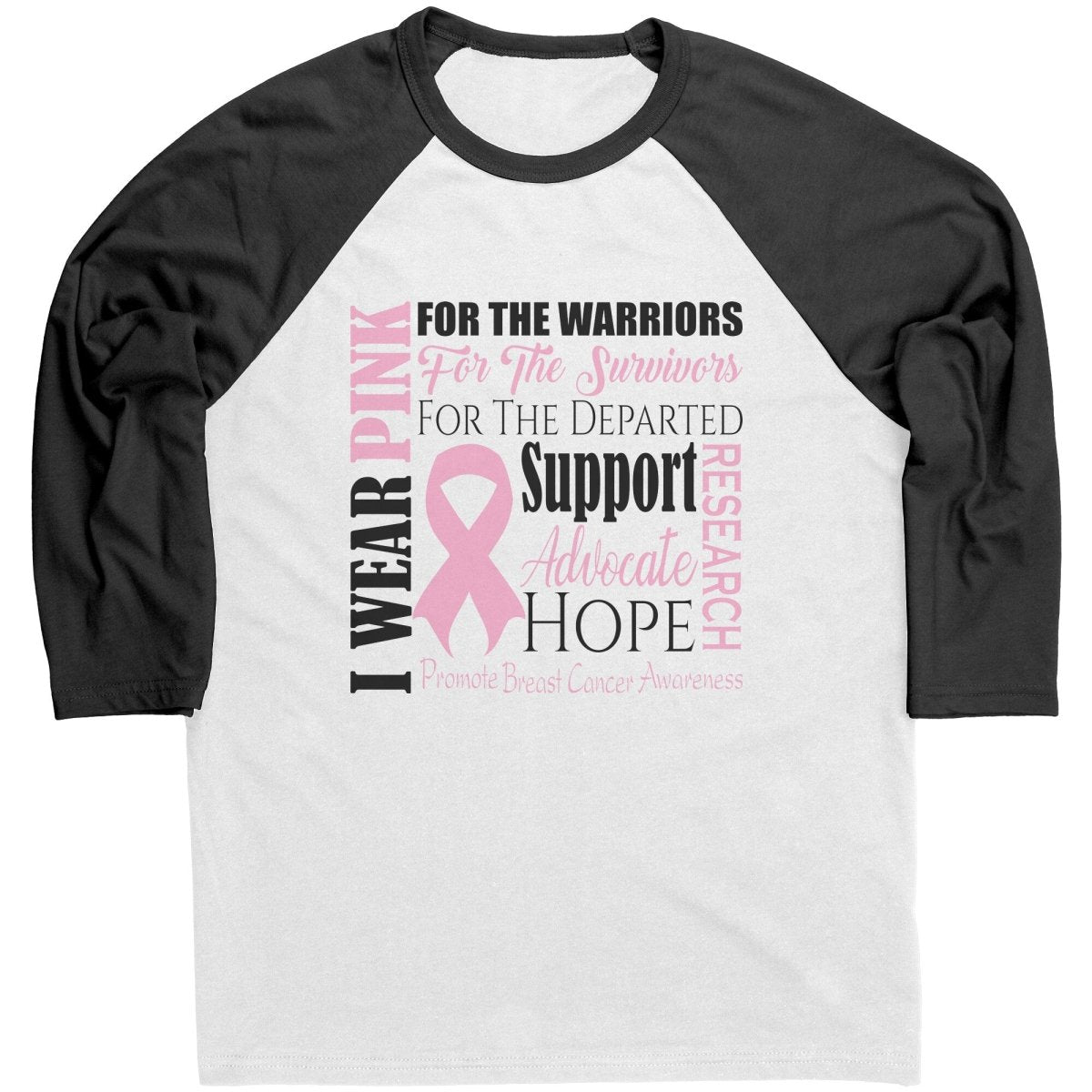 I Wear Pink for Breast Cancer Awareness T-Shirt, Hoodie, Tank - BluSparkle