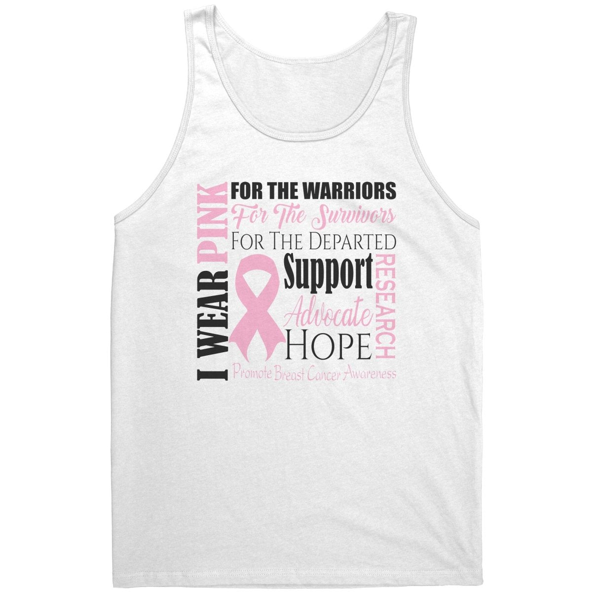 I Wear Pink for Breast Cancer Awareness T-Shirt, Hoodie, Tank - BluSparkle