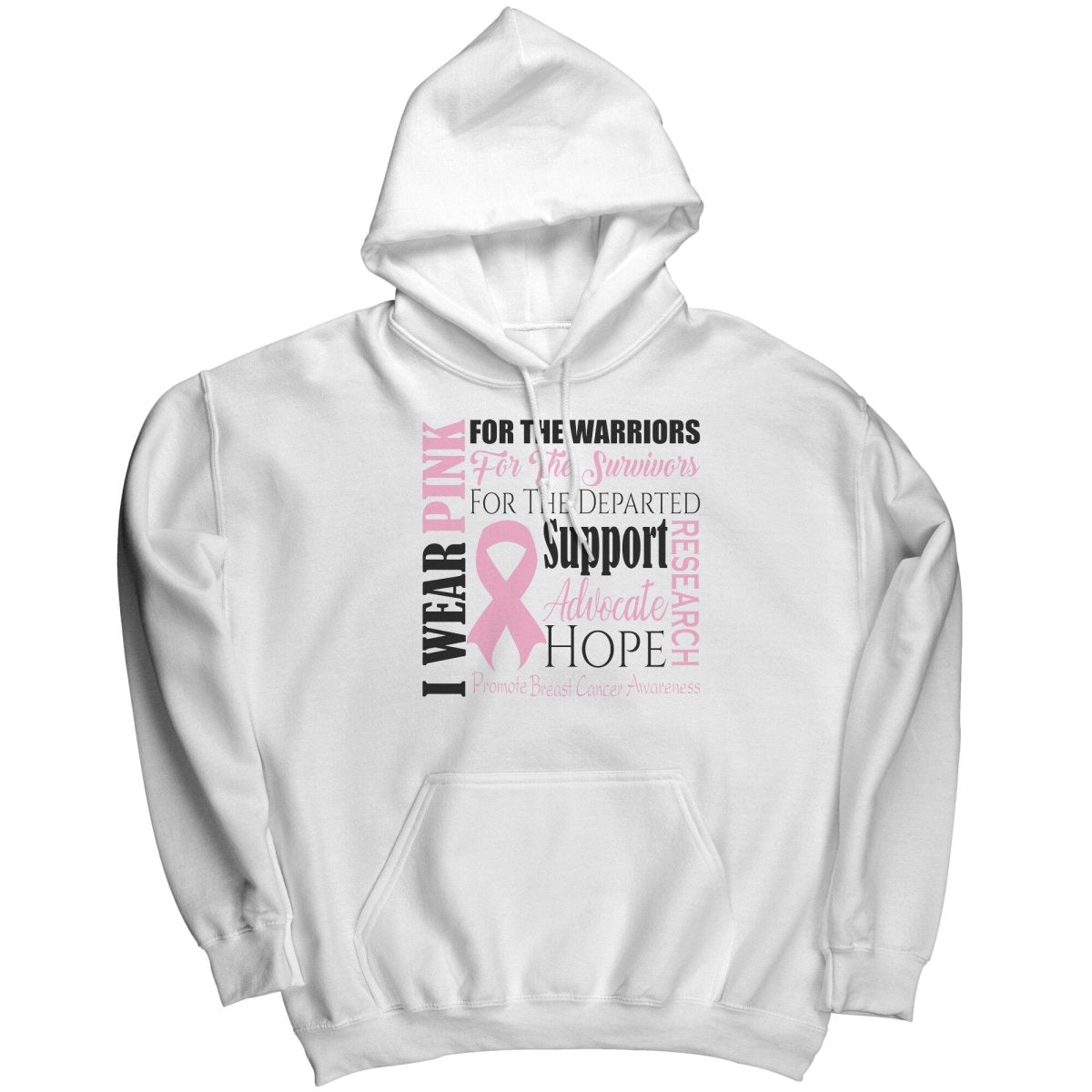 I Wear Pink for Breast Cancer Awareness T-Shirt, Hoodie, Tank - BluSparkle