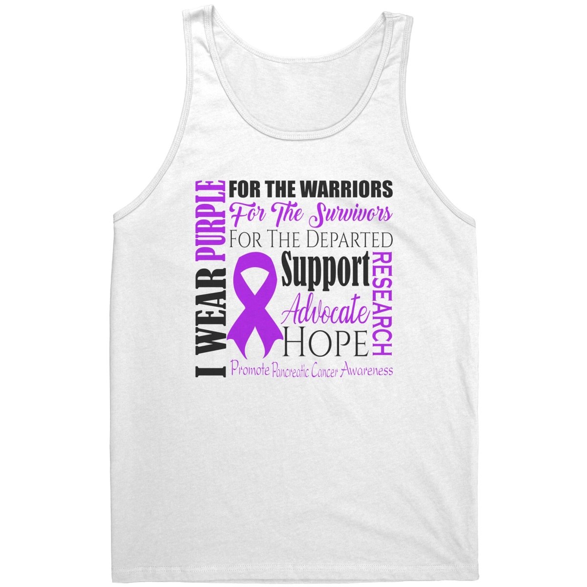 I Wear Purple for Pancreatic Cancer Awareness T-Shirt, Hoodie, Tank - BluSparkle