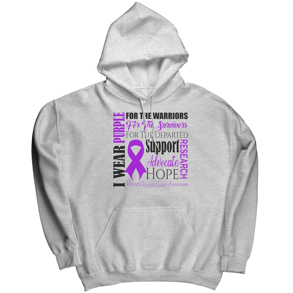 I Wear Purple for Pancreatic Cancer Awareness T-Shirt, Hoodie, Tank - BluSparkle