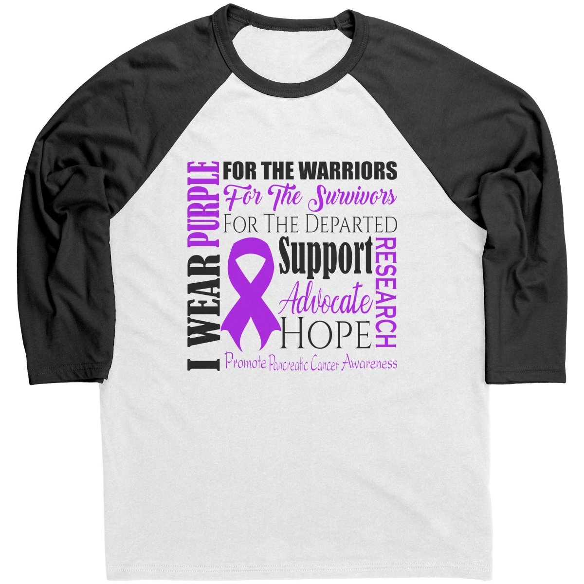 I Wear Purple for Pancreatic Cancer Awareness T-Shirt, Hoodie, Tank - BluSparkle