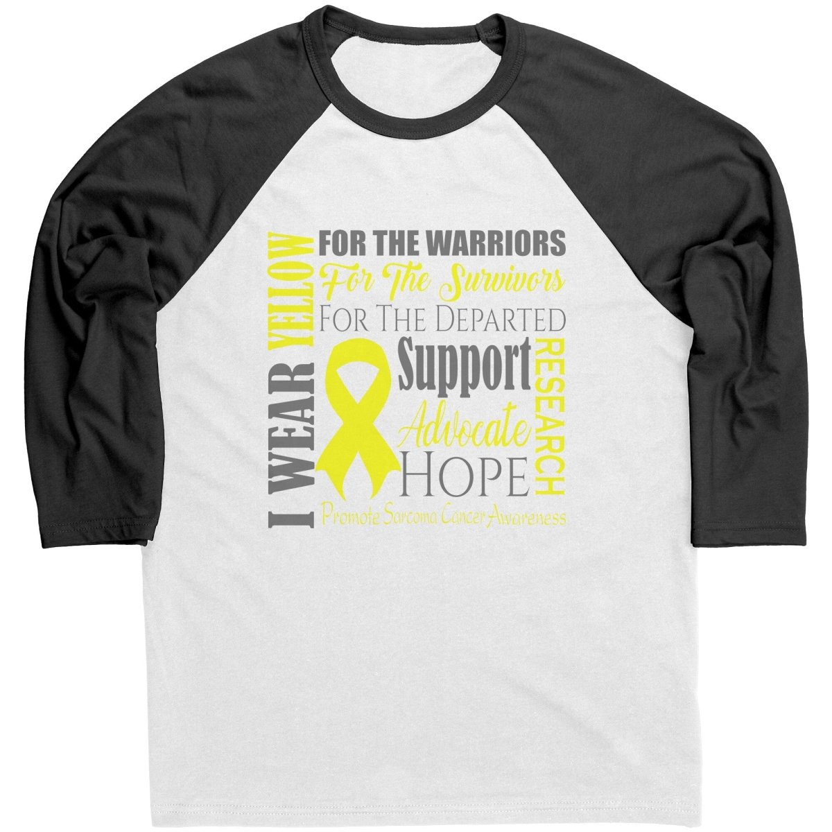 I Wear Yellow for Sarcoma Cancer Awareness T-Shirt, Hoodie, Tank - BluSparkle