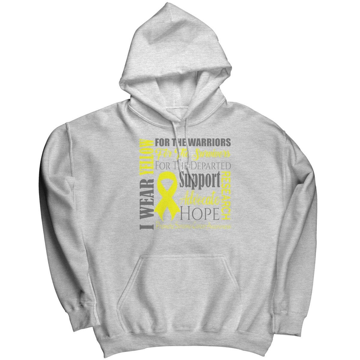 I Wear Yellow for Sarcoma Cancer Awareness T-Shirt, Hoodie, Tank - BluSparkle