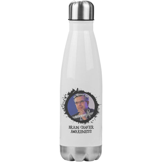 In Memory / In Honor of Brain Cancer Awareness 20oz Insulated Water Bottle |x| - BluSparkle