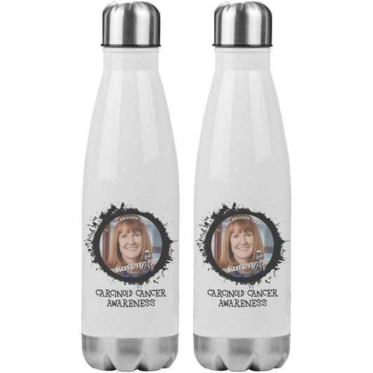 In Memory / In Honor of Carcinoid Cancer Awareness 20oz Insulated Water Bottle - BluSparkle