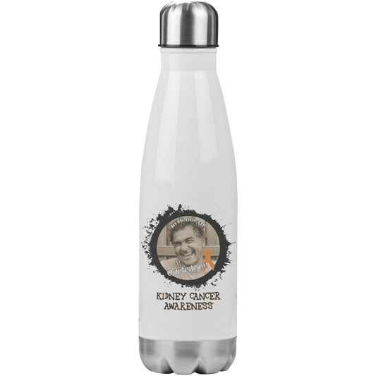 In Memory / In Honor of Kidney Cancer Awareness 20oz Insulated Water Bottle - BluSparkle