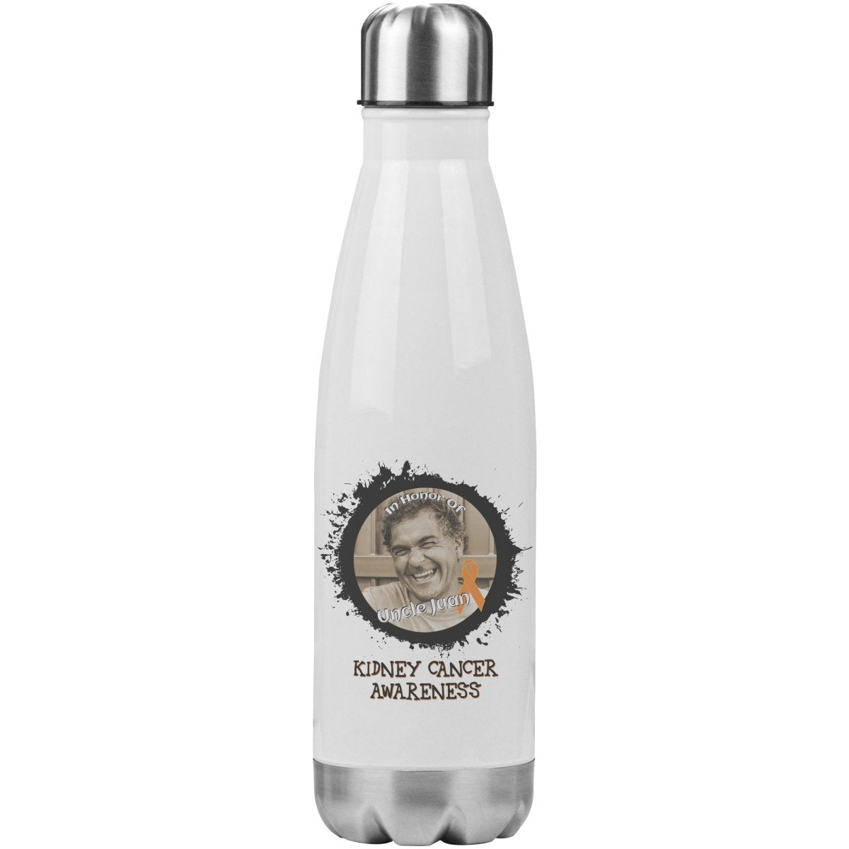 In Memory / In Honor of Kidney Cancer Awareness 20oz Insulated Water Bottle - BluSparkle