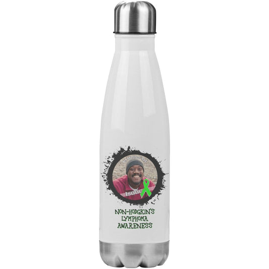 In Memory / In Honor of Non - Hodgkin's Lymphoma Awareness 20oz Insulated Water Bottle - BluSparkle