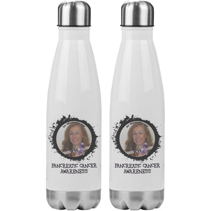 In Memory / In Honor of Pancreatic Cancer Awareness 20oz Insulated Water Bottle - BluSparkle