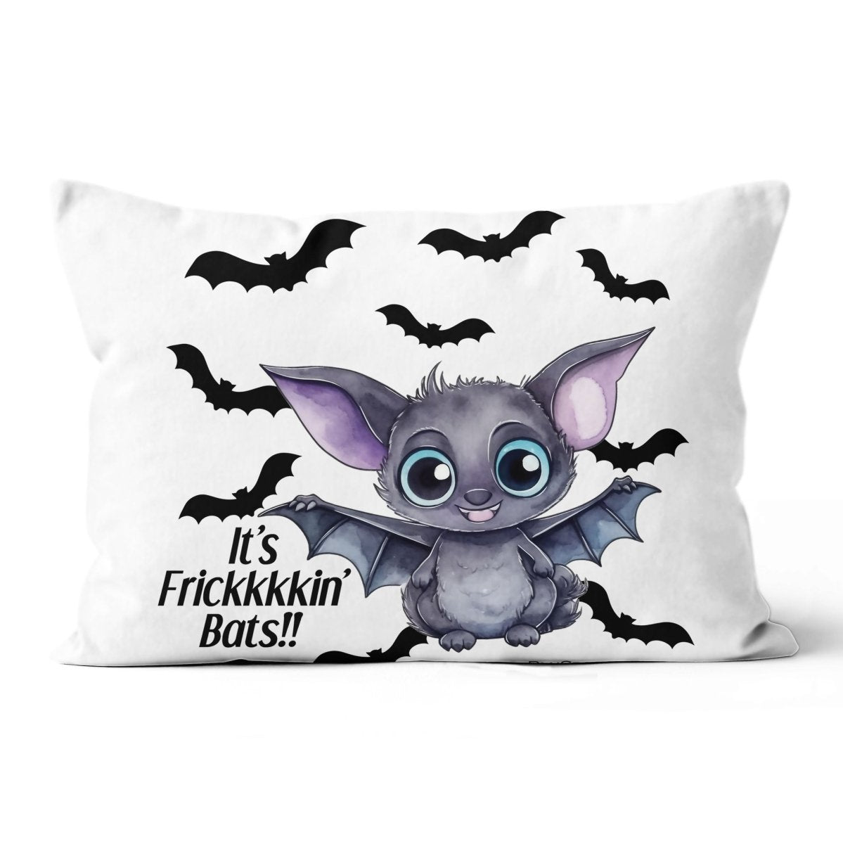 It's Frikkkin' Bats Suede Throw Pillow - BluSparkle