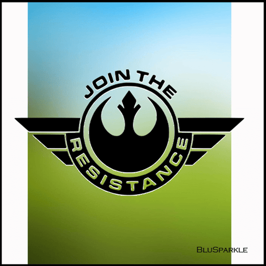 Join The Resistance 3.5" Square Wise Expression Magnet - BluSparkle