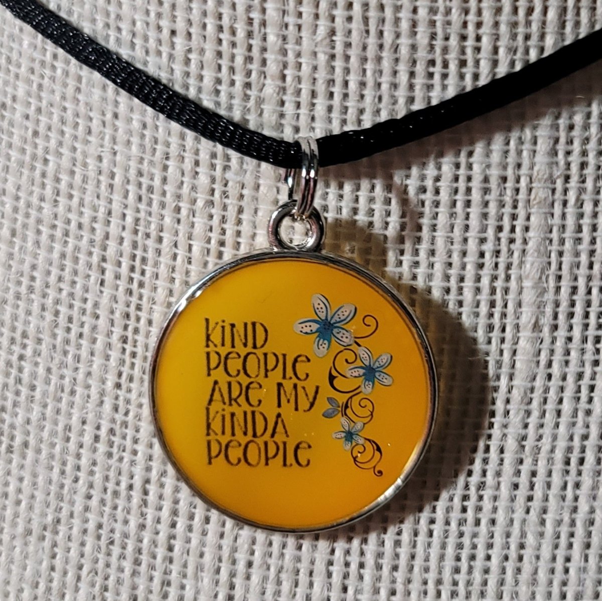 Kind People Are My Kinda People Pendant Charm - BluSparkle