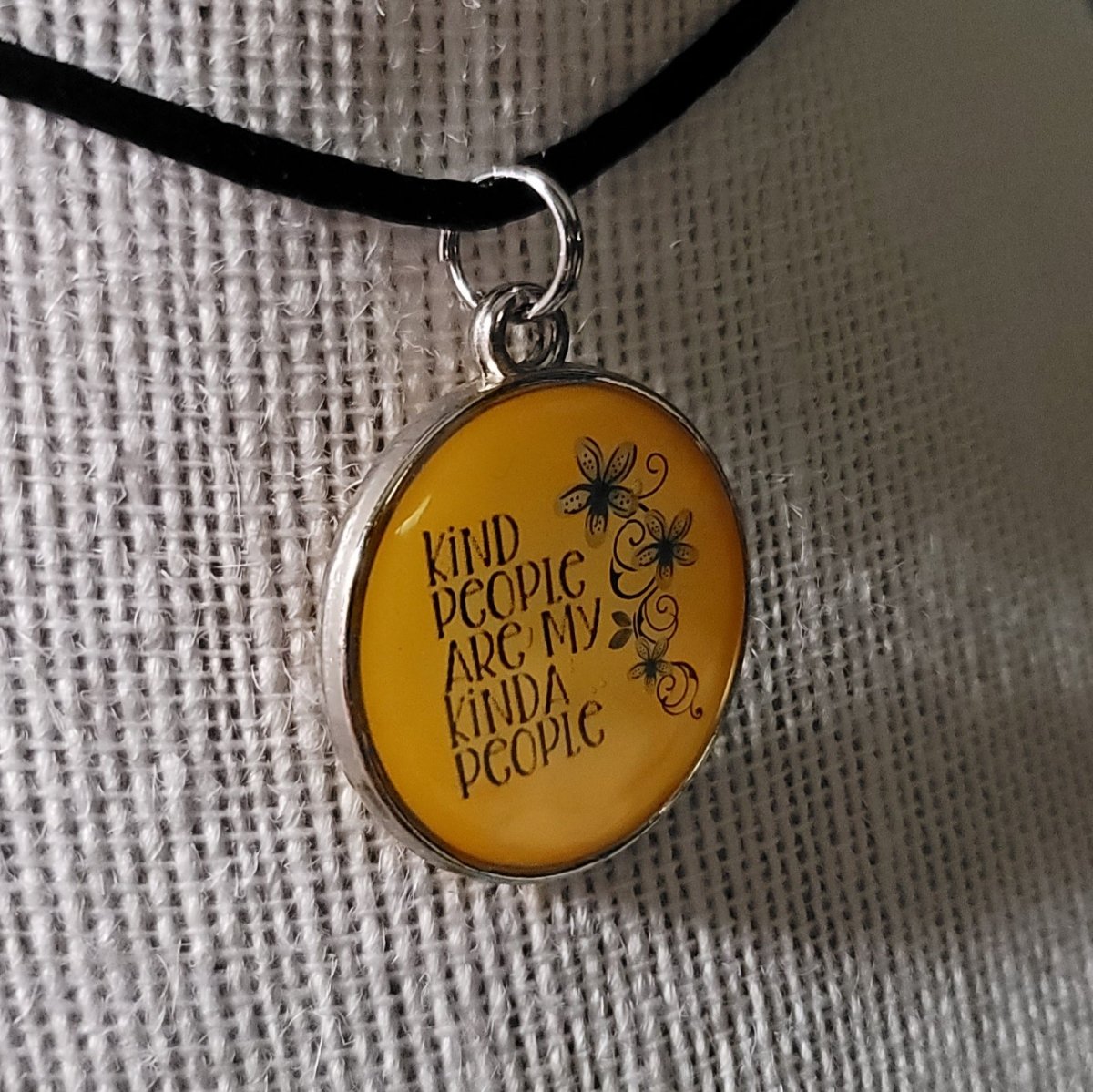 Kind People Are My Kinda People Pendant Charm - BluSparkle