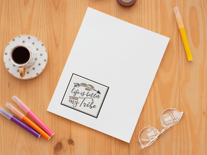 Life Is Better with My Tribe Wise Expression Sticker - BluSparkle
