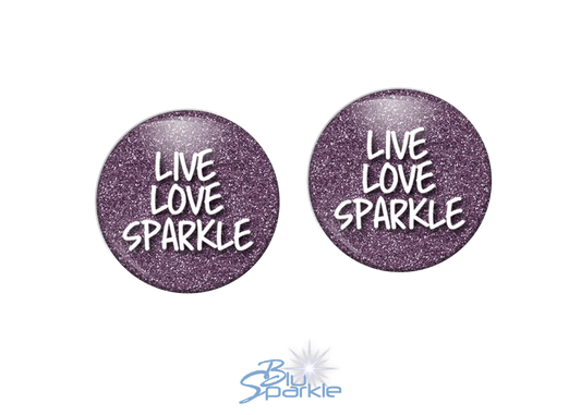 Live Love Sparkle - Earrings - BluSparkle