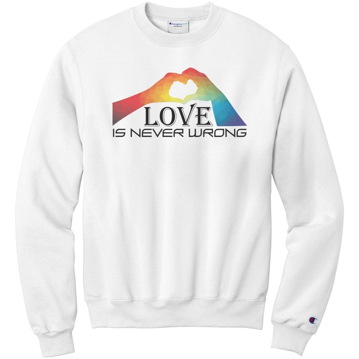 Love Is Never Wrong Raglan, T-Shirt, Sweatshirt - BluSparkle