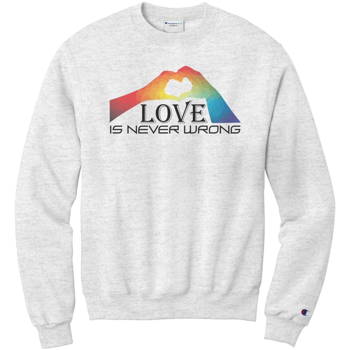 Love Is Never Wrong Raglan, T-Shirt, Sweatshirt - BluSparkle