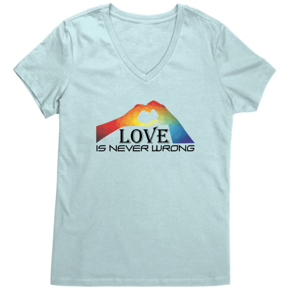 Love Is Never Wrong Raglan, T-Shirt, Sweatshirt - BluSparkle