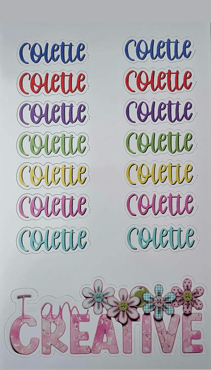 Mark It Mine Crafty Sticker - BluSparkle