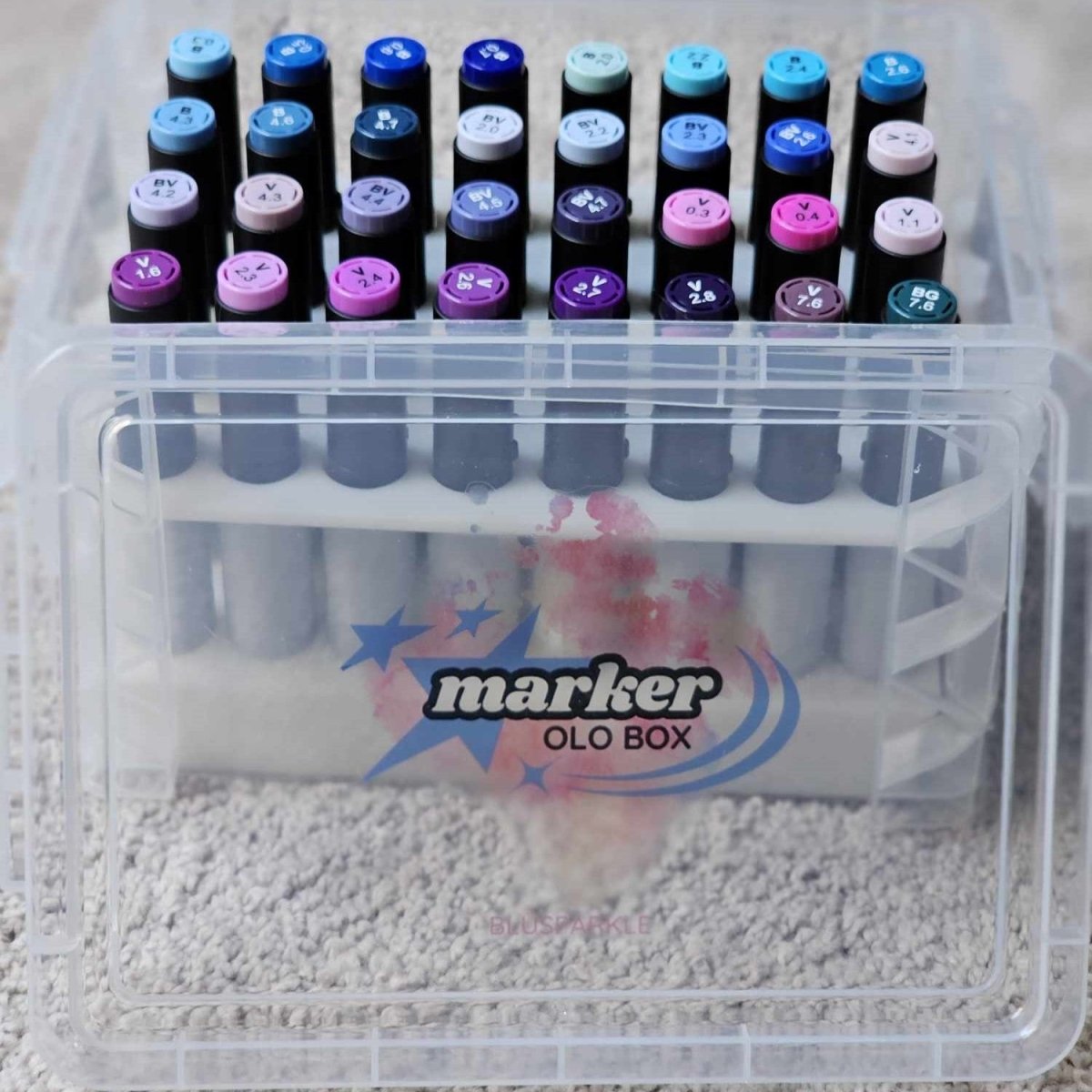 Marker Cases - Single Layer (OLO, Karin, Copic) - BluSparkle