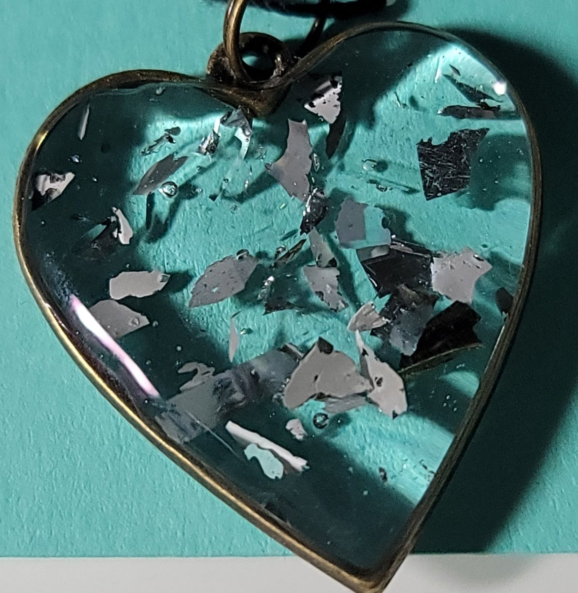 Mirrored Love Pendant Charm - BluSparkle