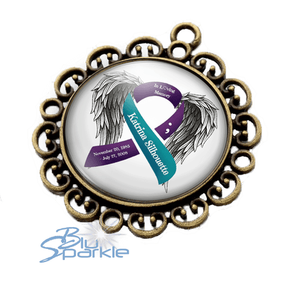 Mood Matcher Personalized Awareness Ribbon Design Crown - BluSparkle