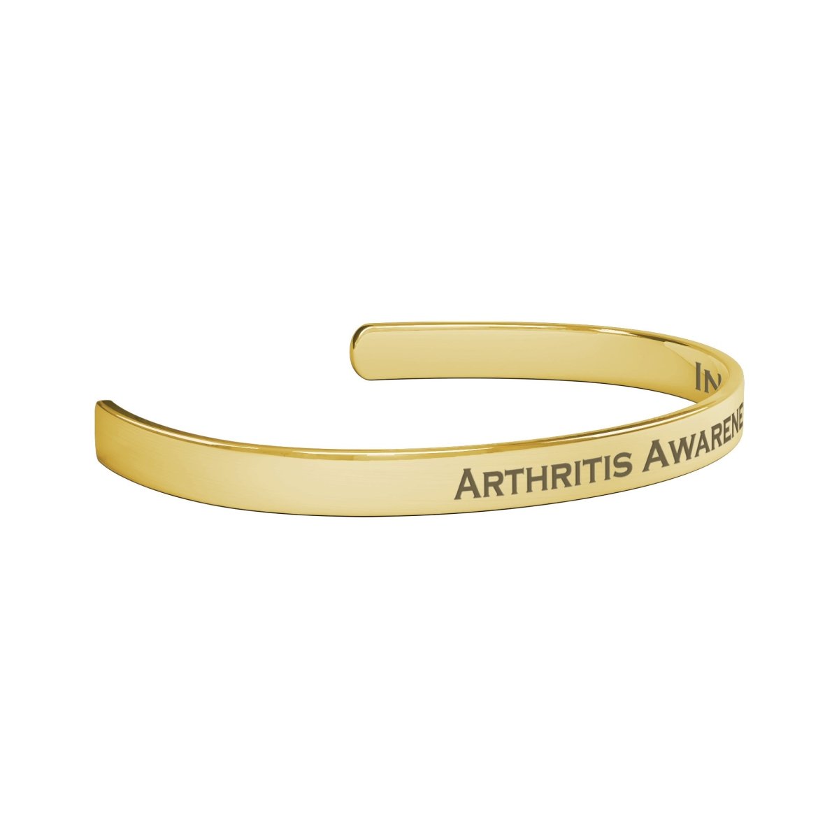 Personalized Arthritis Awareness Cuff Bracelet - BluSparkle