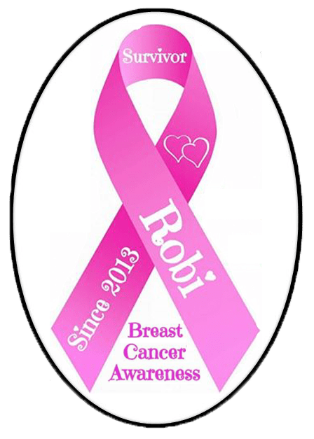 Personalized Awareness Ribbon 4"x6" Clear Sticker - BluSparkle