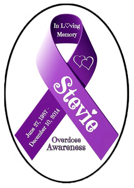 Personalized Awareness Ribbon 4"x6" Clear Sticker - BluSparkle