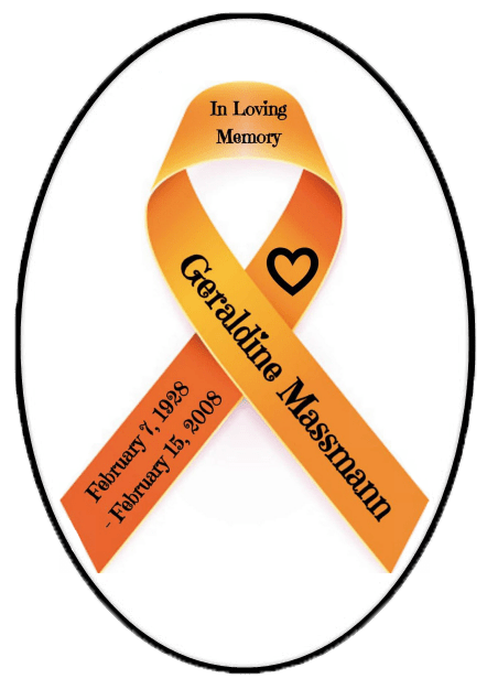 Personalized Awareness Ribbon 4"x6" Magnet - BluSparkle