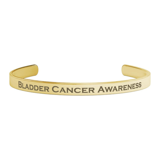 Personalized Bladder Cancer Awareness Cuff Bracelet |x| - BluSparkle