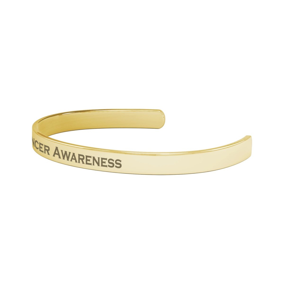 Personalized Cancer Awareness Cuff Bracelet |x| - BluSparkle