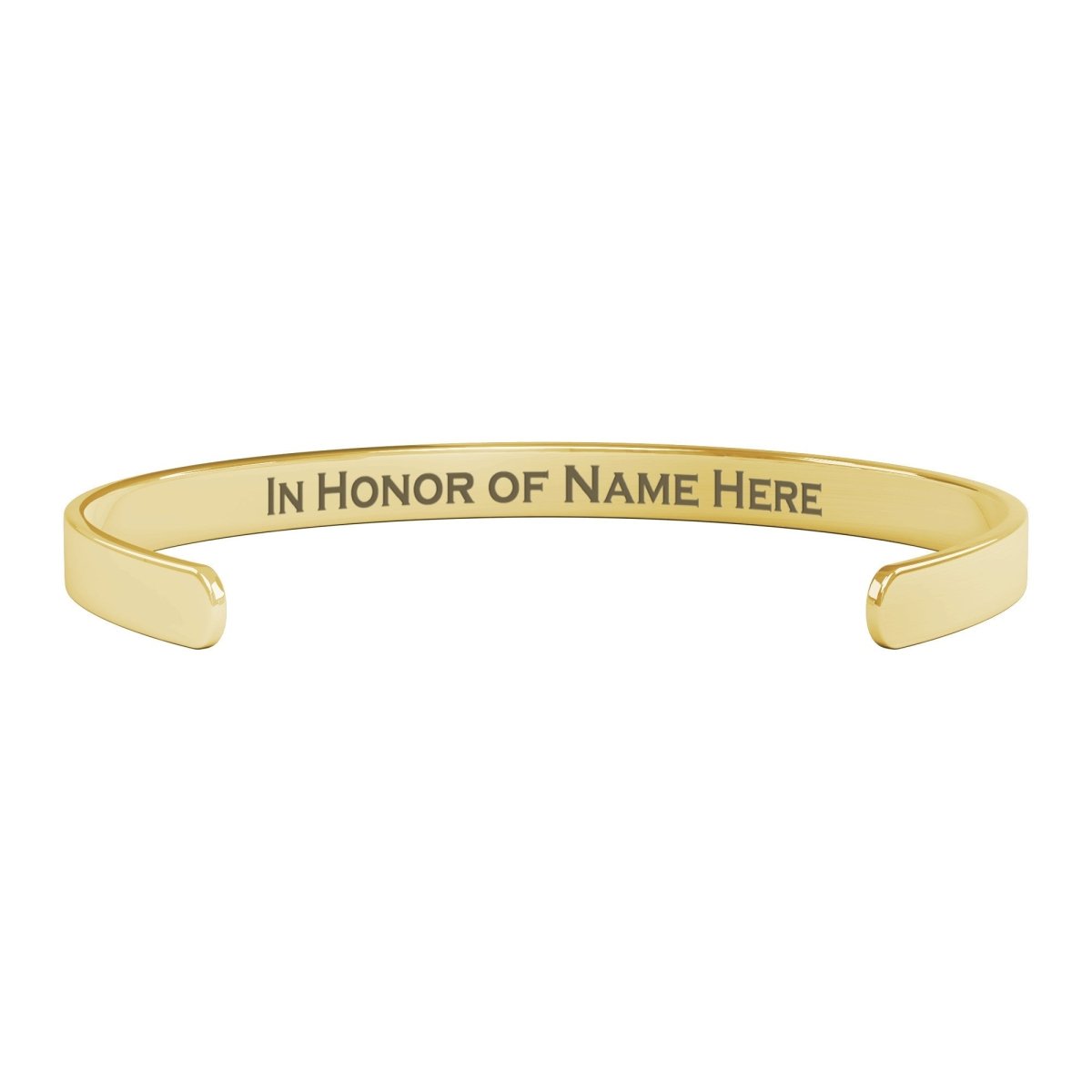 Personalized Childhood Cancer Awareness Cuff Bracelet |x| - BluSparkle