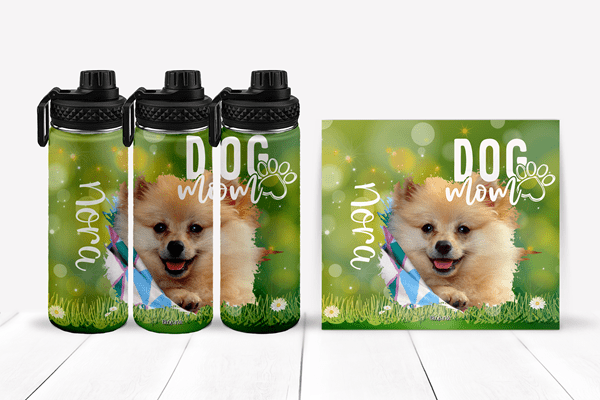 Personalized Dog Mom Tumblers and Water Bottles - BluSparkle